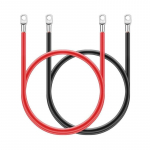 5AWG akumuliatoriaus jungties kabelio gnybtų rinkinys Maitinimo laidas grynos sinusinės bangos galia automobilio keitiklio baterijos įžeminimo laidas 12V 1 pora