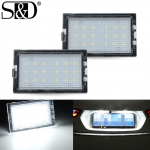 2 vnt. automobilio LED valstybinio numerio lempučių lemputė, skirta Land Range Rover Sport L320 Discovery 3 4 LR3 LR4 Freelander 2 LR2 Canbus lempai