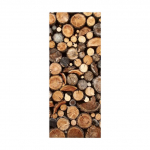 Retro medinių durų lipdukas, tapetas, tapetai 3D vizija, svetainės tapetai &bdquo;pasidaryk pats&ldquo; sienų lipdukai PVC vinilo durų plakatas namų dekoras 77x200cm