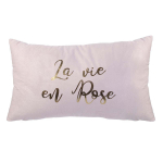 Les Tr&eacute;sors De Lily [A0878] - Coussin su&eacute;dine 'Scarlett' rose (la vie en rose) - 50x30 cm ry&scaron;kiai rožinė