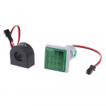 3 in 1 AC 60-500V 0-100A LED skaitmeninis voltmetras ampermetras hercų signalinės lemputės 220V įtampos srovės matuoklis voltų amperų testerio detektorius žalia