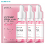 Watsons Love My Glow Whitening Serum Mask, Dull & Uneven Skin, Dermatologically Tested, Suitable for Sensitive Skin, 25 ml. x 3 pcs