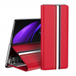Anti-Knock Litchi odinis piniginės dėklas, skirtas Samsung Galaxy Z Fold 2 4 Fold4 Fold2 Fold3 5g Fold 3 Apsauginiai dėklai nuo kritimo for samsung Z Fold 2 raudona