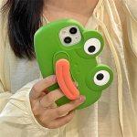 Korėjieti&scaron;kas mielas 3d juokingas de&scaron;ros burnos silikoninis apsauginis dėklas, skirtas iPhone 14 13 12 Pro Max 11 Lovely Holder smūgiams atsparus mink&scaron;tas dangtelis For iPhone 13Pro