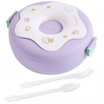 Mielas animacinių filmų spurga 1000 ml pietų dėžutės mikrobangų krosnelėje Bento talpykla su skyreliais studentų reikmenims rožinė