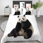 3D &bdquo;Panda&ldquo; serijos patalynės komplektas &bdquo;Animal Theme&ldquo; serijos antklodės užvalkalas pagalvės užvalkalas, 2 arba 3 dalys mikropluo&scaron;to audinio AU itin didelis namų dekoras