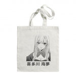 Marin Japan Anime My Dress-Up Darling Manga Daugkartinis pirkinių krep&scaron;ys Moteri&scaron;ki drobiniai krep&scaron;eliai Spausdinimas Eco Bag Pirkėjų pečių krep&scaron;iai 24*26cm