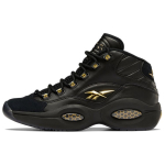 Reebok Question Mid Lux Unisex Kedai Juodi Core-Black Auksiniai-Metallic H01308 40 black