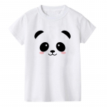 Mieli Panda marginti mar&scaron;kinėliai Vasariniai Vaikai Mergaitės Berniukai Harajuku Mar&scaron;kinėliai trumpomis rankovėmis Balti Kasdieniai Vaiki&scaron;ki Juokingi Vir&scaron;utiniai Drabužiai 2-12m. 150cm