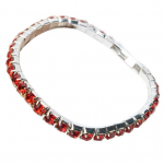 Prabangūs moteri&scaron;ki vienos eilės papuo&scaron;alai su Kalnų kri&scaron;tolu inkrustuota apyranke, elastinga apyranke juoda