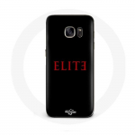 Coque pour Samsung Galaxy S6 Elite Saison 5 Logo Rouge Fond Noir