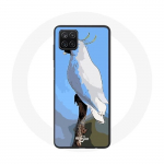 Coque pour Samsung Galaxy A42 5G Cacato&egrave;s Perroquets blanc Oiseaux