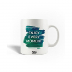 Mug en C&eacute;ramique Citation Enjoy Every Moment Appr&eacute;cie chaque moment