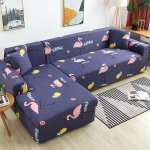Elastingas sofos užvalkalas svetainei, reguliuojamas, geometrinis, sofų užvalkalai, poilsio sofos, sekcinės sofos, kampinės sofos užvalkalas, L formos 90-140cm