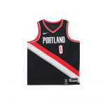 Nike NBA Damian Lillard Icon Edition Swingman mar&scaron;kinėliai - Portland Trail Blazers vyri&scaron;ki mar&scaron;kinėliai juodi 864505-010 S