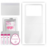 apgo Ultra Clear Protective Skin Sticker for the back compatible with Xiaomi Poco M6 Pro 5G, Wrap Film, Hydrogel Film, Flexible, Soft TPU with positio