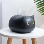 Kačių audinių dėžutė Miela kačių servetėlių dėžutė Kawaii kačių servetėlių laikiklis kačių miela servetėlių dėžutė automobiliui namuose Vonios kambarys Virtuvė Biuras One Size juoda