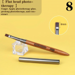 Sandalwood Nail Design Art Pen Nail Construction Tapybos &Scaron;epetys UV Gel Prailginimo Pie&scaron;imas Carving Pen Diy Manikiūro įrankis as the picture