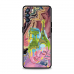 Paris Art blue Girl flower Telefono dėklas, skirtas Oppo Find X5 A54 A53 A52 A9 2020 A15 A95 A16 A76 A74 A12 Reno7 SE Reno6 Pro 5G dangtelis Oppo A52