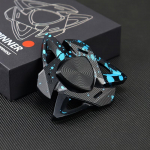 Ryklių stiliaus aliuminio lydinio fidget spinneris - apdirbtas CNC staklėmis, 3 spalvų variantai, relaksacinis žaislas suaugusiems