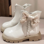 Kūdikiams Vaiki&scaron;ki trumpi batai Mergaičių Batai Rudens Žiema &Scaron;ilti Odiniai Vaikai Mieli Madingi Mažyliai Princesės Sniego batai Pliu&scaron;iniai batai 26 smėlis