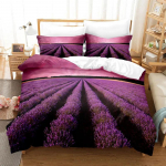 Violetinis patalynės komplektas Poliesterio antklodės užvalkalas 3D antklodės užvalkalas Levandų drugelis Dvigulis Pilnas Karali&scaron;kas Karalienės Viengulis 135x200cm 2pcs