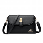 Stilingas viskas viename moteri&scaron;kas krep&scaron;ys-rankinė, auk&scaron;tos klasės kengūros krep&scaron;ys, moteri&scaron;kas vieno peties, crossbody, skirtas vidutinio amžiaus mamoms juoda