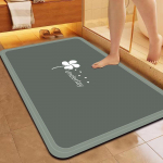 Diatominio purvo greitai džiūstantis mink&scaron;tas grindų kilimėlis vonios kambariui, tualetui, prie durų, sugeriantis, neslystantis kilimėlis 40cmx60cm