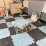 Eva Foam Puzzle Kilimas Mink&scaron;tas pliu&scaron;inis vaiki&scaron;kas kilimėlis Kūdikių Žaislai Kūdikių Žaidimų Kilimėlis Vaikų Kambaryje I&scaron;laikykite &scaron;iltą žaidimų kilimėlį 1cm-20pcs