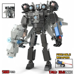 Skibidi tualetas 3.0 Titan Clockman statybinis blokas vaikams Titan Camerman garsiakalbis surinkimo plytos žaislai berniukams Dovanos Velykų žaislai