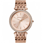 Michael Kors MK3192 Darci moteri&scaron;kas laikrodis su trimis rodyklėmis, rožinio aukso spalvos 38 rožinio aukso spalvos