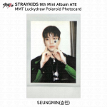 Stray Kids 9-asis mini albumas ATE MMT Laimingas traukimas Polaroidinė fotonuotrauka KPOP K-POP Seungmin