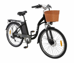 DYU C6 Suaugusiųjų Elektrinis Dviratis 26 Colių Kelių Padangos 350W Variklis 36V12.5AH Baterija Retro Motociklas Miesto Lauko E-Dviratis