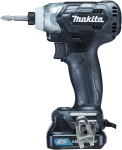 Makita smūginis suktuvas TD111 juodas sukimo momentas 135Nm 2 akumuliatoriai ir įkroviklis įeina į komplektą TD111DSHXB (10,8V) 1,5 Ah