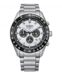 CITIZEN Eco-Drive Chronografas Safyras Nerūdijantis Plienas Vyri&scaron;kas Laikrodis CA4674-58A balta