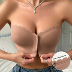 Moteri&scaron;ka priekinė liemenėlė su sagtimi Seksualūs apatiniai be petne&scaron;ėlių besiūliai nematomos bangos grūdėtosios liemenėlės, belaidės, patogios vientisos glotnios apyrankės XXL