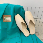 Uždaras pir&scaron;tas Pusiau &scaron;lepetės Moteri&scaron;kos lauko &scaron;lepetės be kulno Pusiau &scaron;lepetės Batai Loafers Muller Sandalai 34 smėlis