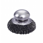 Virtuvės nerūdijančio plieno puodo &scaron;epetys su rankenomis Indų plovimo vielinis rutulys Didelio na&scaron;umo metalo &scaron;veitiklis namų puodo keptuvės valymo įrankis 1 pc