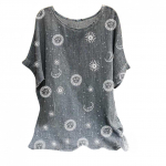 Plus size XL-7XL Summer Trendy T Shirt Women's 3d Printed Top 6XL