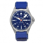 Hamilton Khaki Aviation Pilot Air-Glaciers Edition Tekstilės dirželis Mėlynas ciferblatas Automatinis H64655941 100M Vyri&scaron;kas laikrodis mėlyna