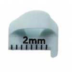 2/3/4MM Siuvimo &scaron;ablonas Pir&scaron;to liniuotė DIY Siuvimo rankdarbių projektai Lopininis siuvinėjimas 3D spausdinti Siuvimo trafaretų įrankiai su tikslia skale Dovana siuvimo entuziastams 3mm mėlyna