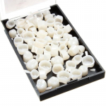 50 vnt. dantų laikinų vainikėlių laminatės priekiniai / užpakaliniai dantys Sintetinės dervos dantys Posterior teeth