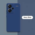 Skysto silikono telefono dėklas, skirtas Xiaomi Redmi Note 13 Pro Plus 360 fotoaparato apsauginis mink&scaron;tas galinis dangtelis RedmiNote13 13Pro mai&scaron;eliai Redmi Note 13 5G tamsiai mėlyna spalva