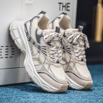 Nauji Mados Vyri&scaron;ki Keturių Sezonų Patogūs Batai Studentams Vyri&scaron;ki Berniukai Populiarūs Mink&scaron;to Pado Kvėpuojantys Laisvalaikio Bėgimo Sportbačiai 39 chaki