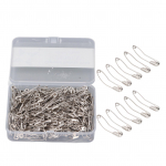 Lenkti saugos smeigtukai Didelio stiprumo nerūdijančio plieno viela Lenkti smeigtukai siuvinėjimui Siuvimui Mezgimui 1.5