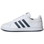 Adidas Grand Court Base Balti su Tamsiai Mėlyna Unisex Sportbačiai Debesėlio Baltumo FY8568 40