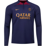 Nike Spausdintas raidžių mozaikos auk&scaron;tu kaklu ilgomis rankovėmis futbolo mar&scaron;kinėliai Paris Saint-Germain Vyri&scaron;ki vir&scaron;utiniai drabužiai Tamsiai mėlyni DX3108-499 XXL