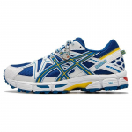 Asics Gel-Kahana 8 Patogūs Kvėpuojantys Palaikantys Lengvi Žemi Kasdieniai Batai Unisex Kasdieniai Batai Mėlyni Balti 1013A137-400 42