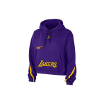 Jordan Los Angeles Lakers Raidžių Spaudinio Megztas Gobtuvu Moteri&scaron;ki Vir&scaron;utiniai Drabužiai Violetinis DR2525-504 L