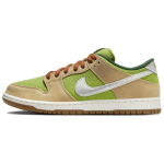 Nike Dunk Low Pro SB Escargot Unisex Kedai Žali Sezamo Metalo-Sidabro FQ7585-200 44.5